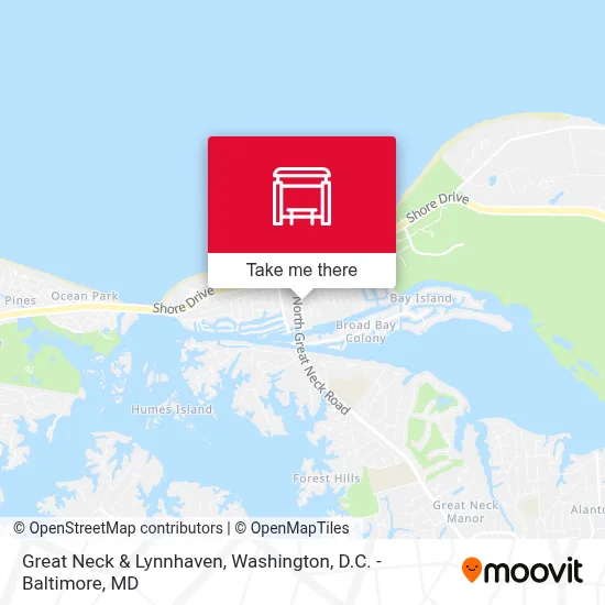 Great Neck & Lynnhaven map