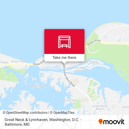 Great Neck & Lynnhaven map