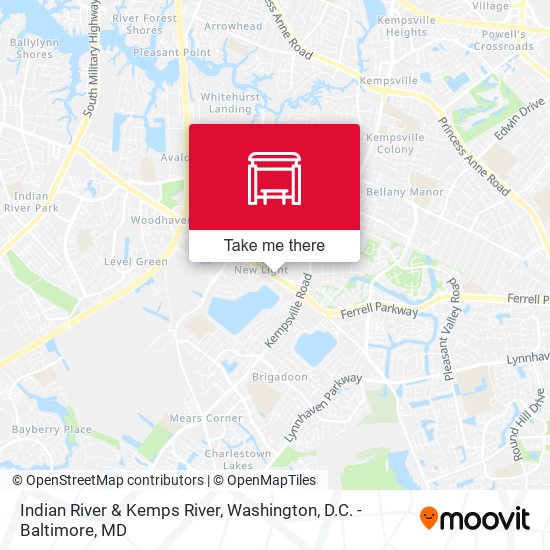 Mapa de Indian River & Kemps River