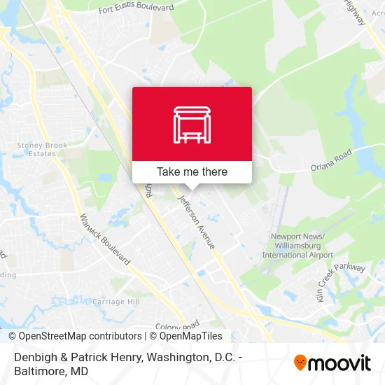 Denbigh & Patrick Henry map