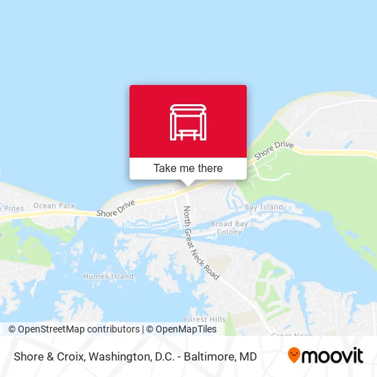 Shore & Croix map