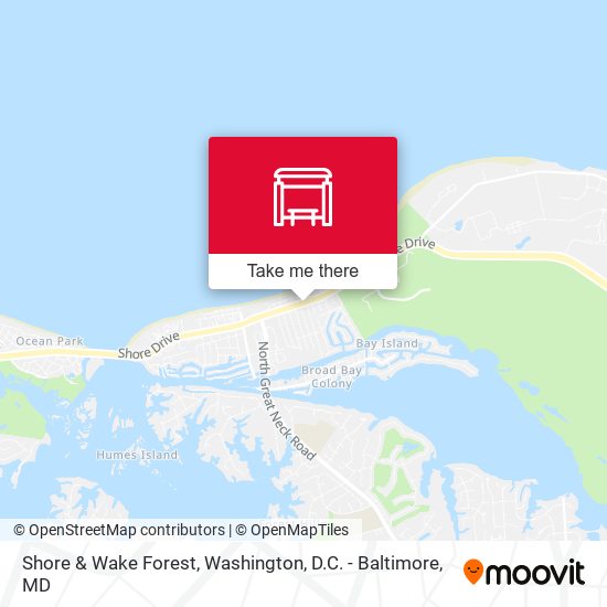 Shore & Wake Forest map