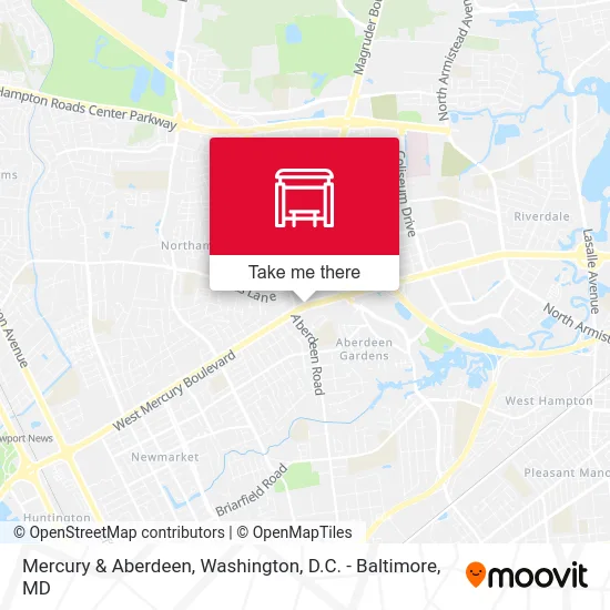 Mercury & Aberdeen map