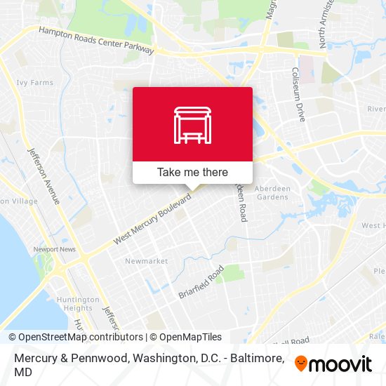 Mercury & Pennwood map