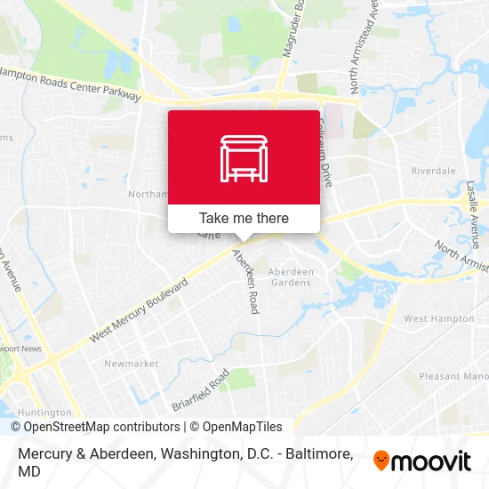 Mercury & Aberdeen map