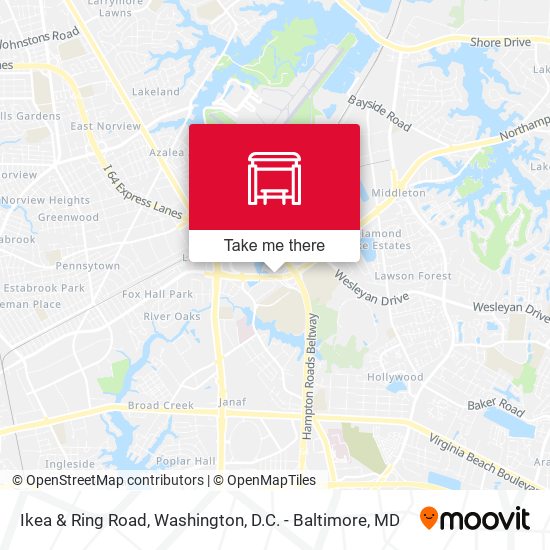 Ikea & Ring Road map