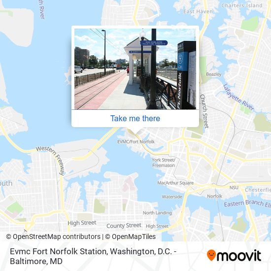 Evmc Fort Norfolk Station map