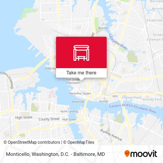 Mapa de Monticello