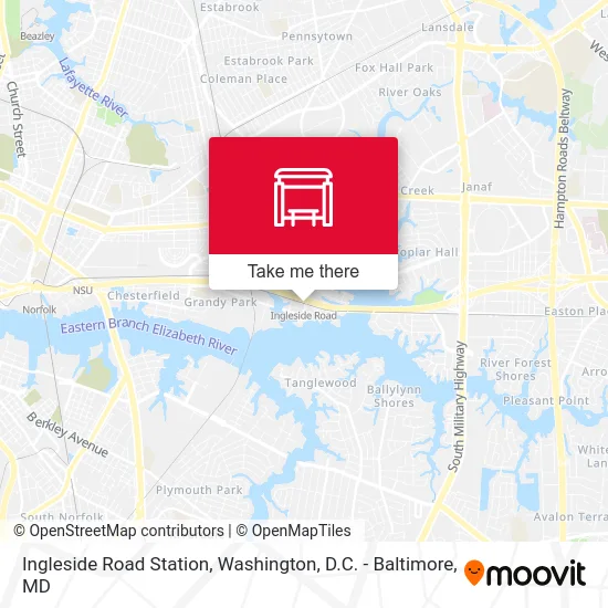 Ingleside Road Station map