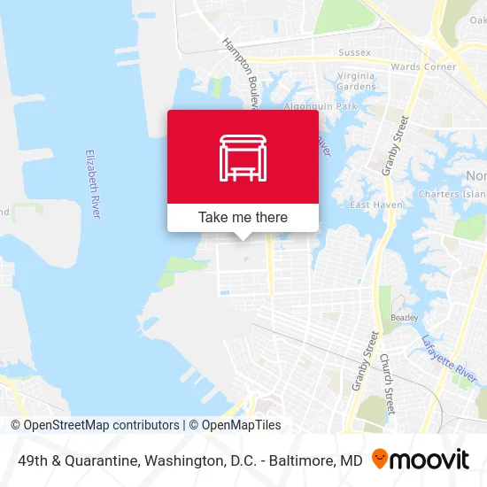 49th & Quarantine map