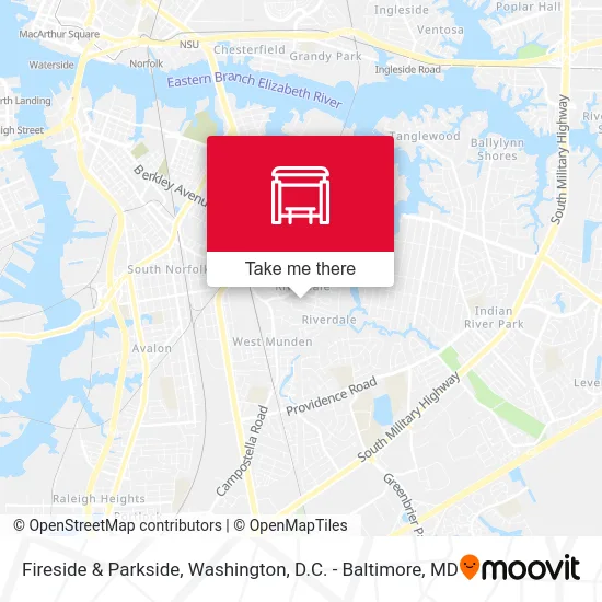 Fireside & Parkside map