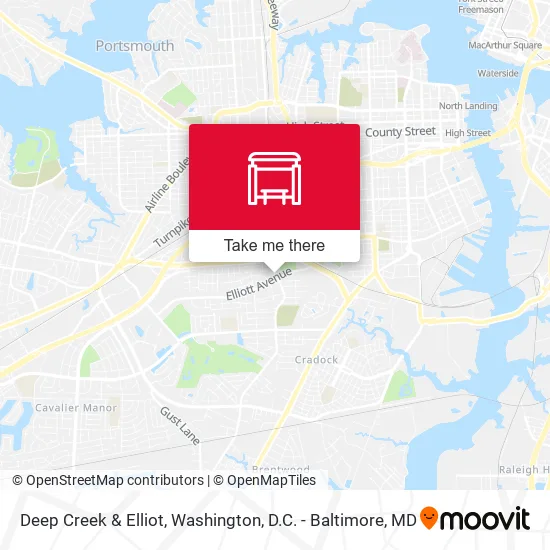 Deep Creek & Elliot map
