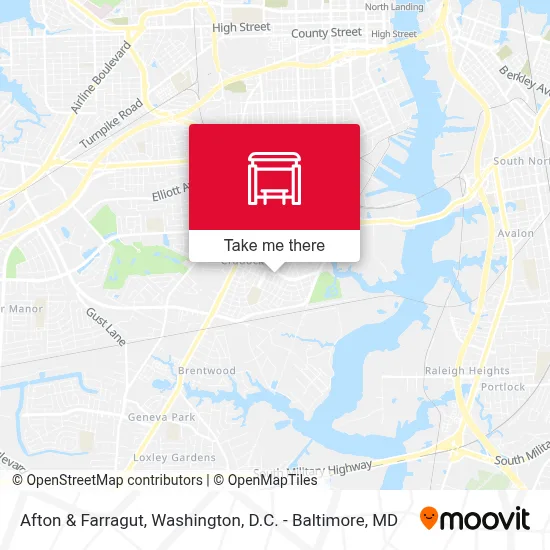 Afton & Farragut map