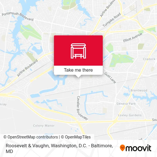 Roosevelt & Vaughn map