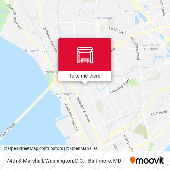 74th & Marshall map