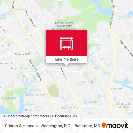 Criston & Hancock map