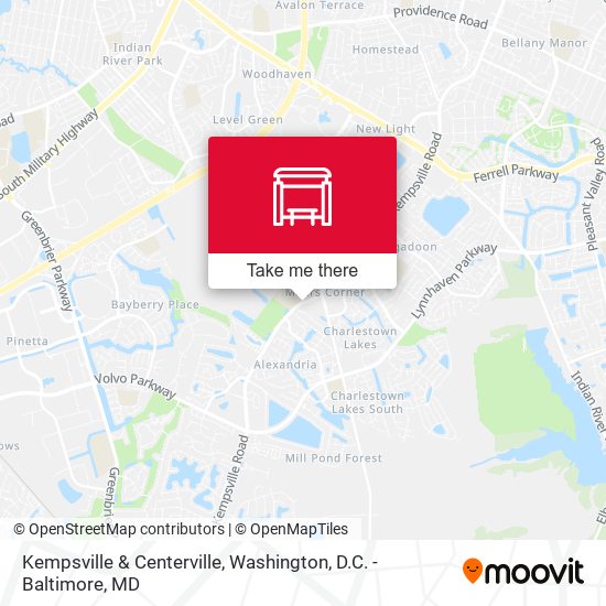 Kempsville & Centerville map