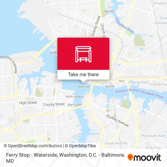 Ferry Stop - Waterside map