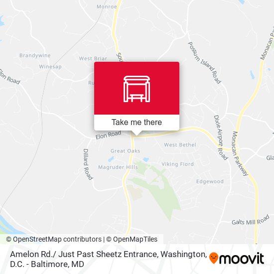 Mapa de Amelon Rd./ Just Past Sheetz Entrance