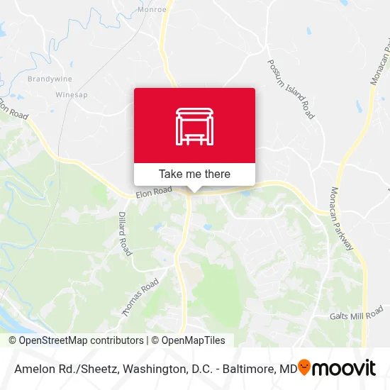 Amelon Rd./Sheetz map