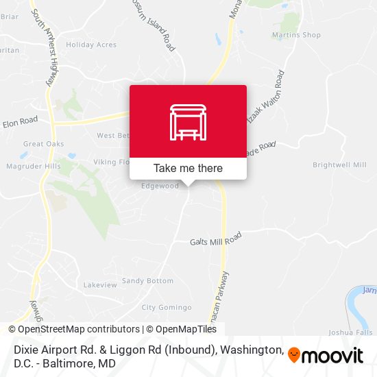 Dixie Airport Rd. & Liggon Rd (Inbound) map