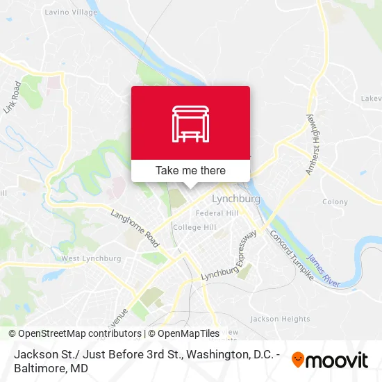 Jackson St./ Just Before 3rd St. map