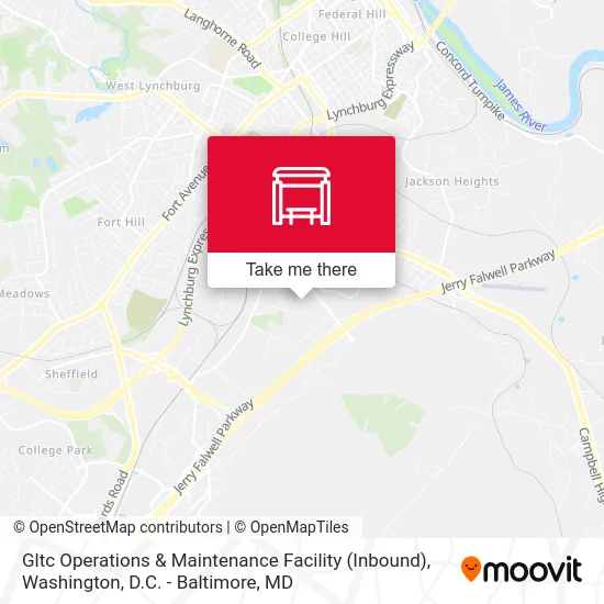 Gltc Operations & Maintenance Facility (Inbound) map