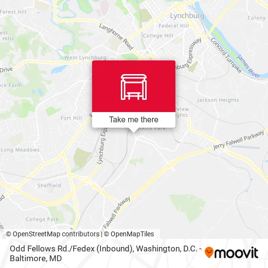 Odd Fellows Rd. / Fedex (Inbound) map