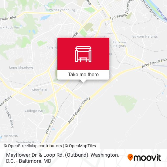 Mapa de Mayflower Dr. & Loop Rd. (Outbund)