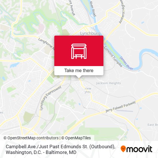 Mapa de Campbell Ave. / Just Past Edmunds St. (Outbound)