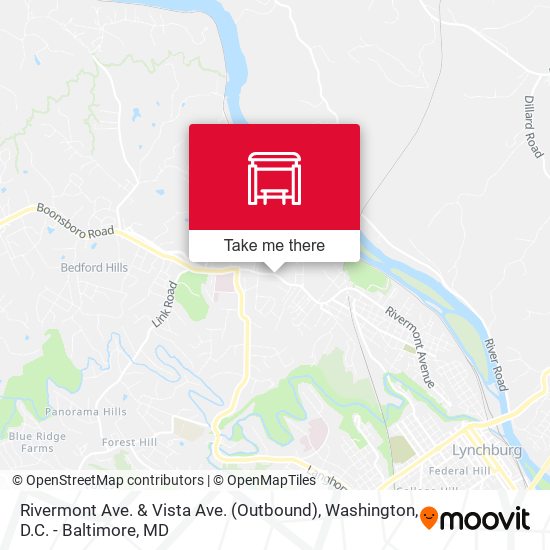 Rivermont Ave. & Vista Ave. (Outbound) map