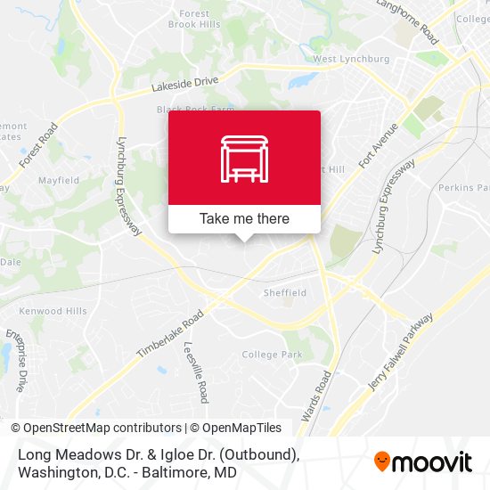 Mapa de Long Meadows Dr. & Igloe Dr. (Outbound)