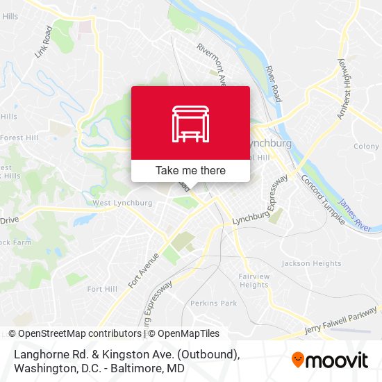 Langhorne Rd. & Kingston Ave. (Outbound) map