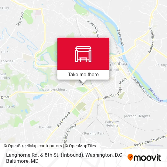 Langhorne Rd. & 8th St. (Inbound) map