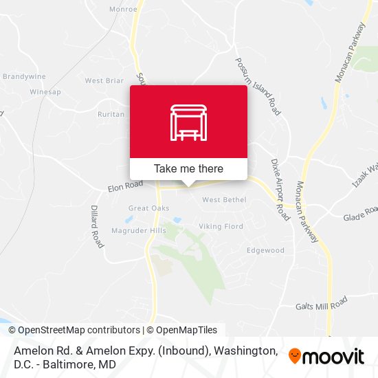 Mapa de Amelon Rd. & Amelon Expy. (Inbound)