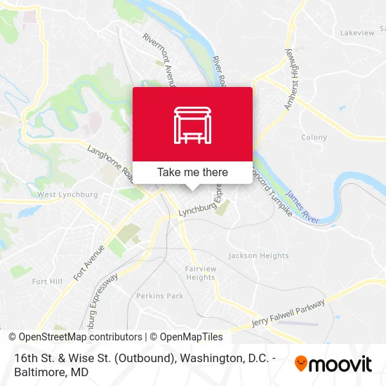 16th St. & Wise St. (Outbound) map