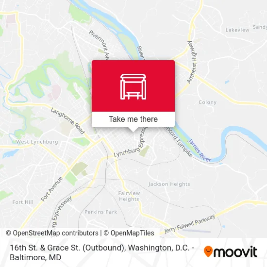 16th St. & Grace St. (Outbound) map