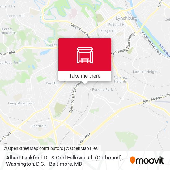 Albert Lankford Dr. & Odd Fellows Rd. (Outbound) map