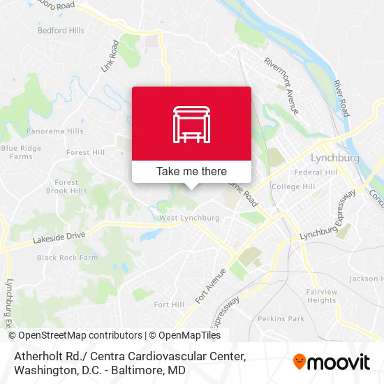 Atherholt Rd./ Centra Cardiovascular Center map