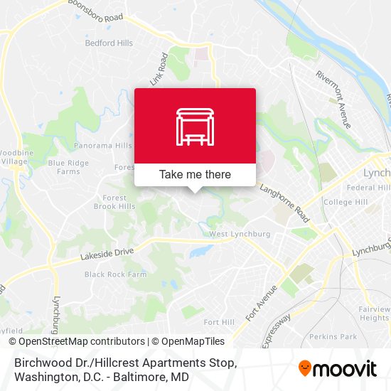 Birchwood Dr. / Hillcrest Apartments Stop map