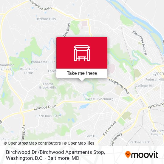 Mapa de Birchwood Dr. / Birchwood Apartments Stop