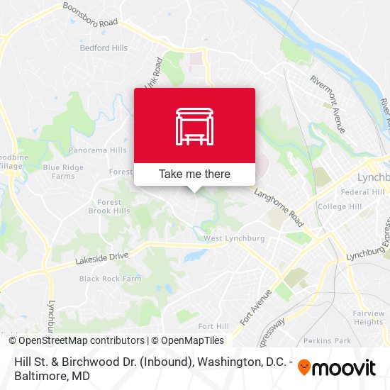 Hill St. & Birchwood Dr. (Inbound) map