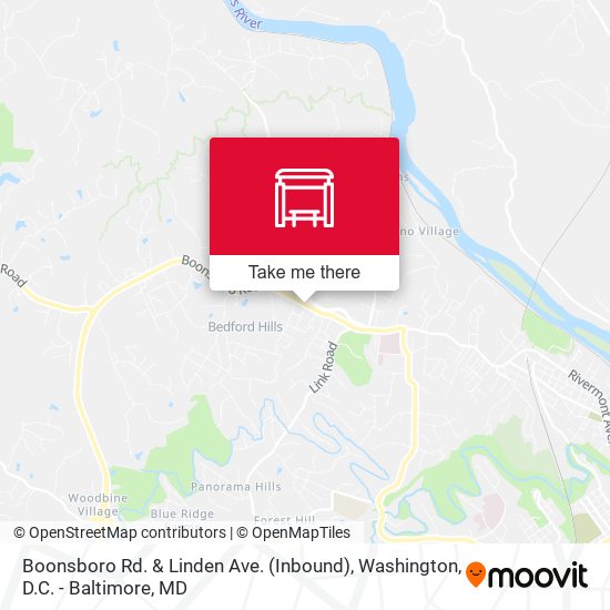 Boonsboro Rd. & Linden Ave. (Inbound) map