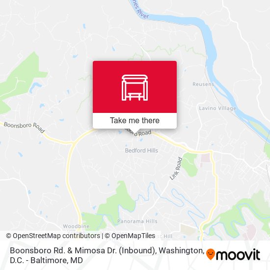 Boonsboro Rd. & Mimosa Dr. (Inbound) map