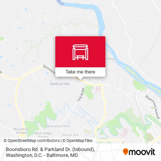 Boonsboro Rd. & Parkland Dr. (Inbound) map