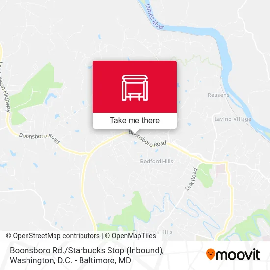 Boonsboro Rd. / Starbucks Stop (Inbound) map