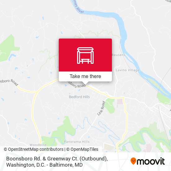 Boonsboro Rd. & Greenway Ct. (Outbound) map