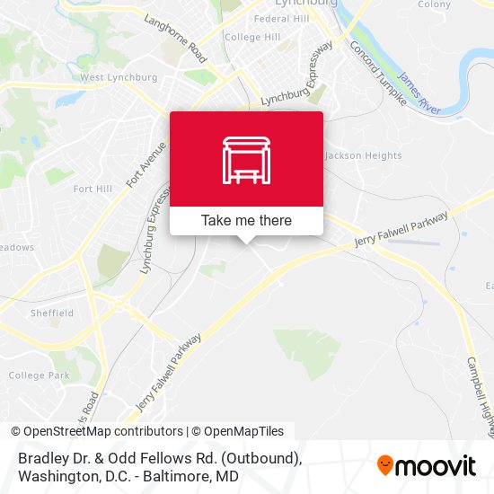 Bradley Dr. & Odd Fellows Rd. (Outbound) map