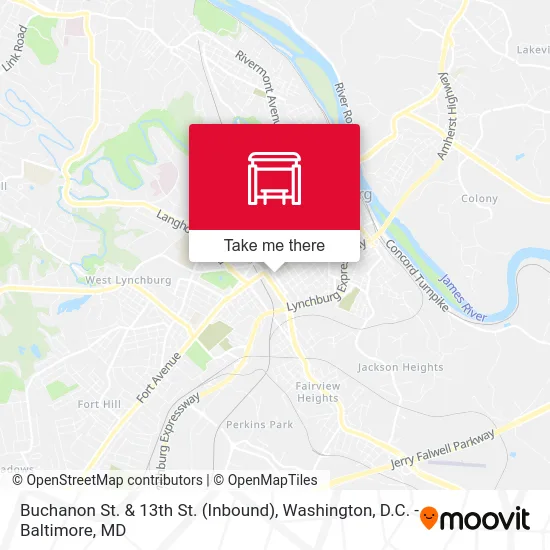 Buchanon St. & 13th St. (Inbound) map