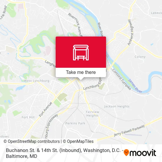 Buchanon St. & 14th St. (Inbound) map